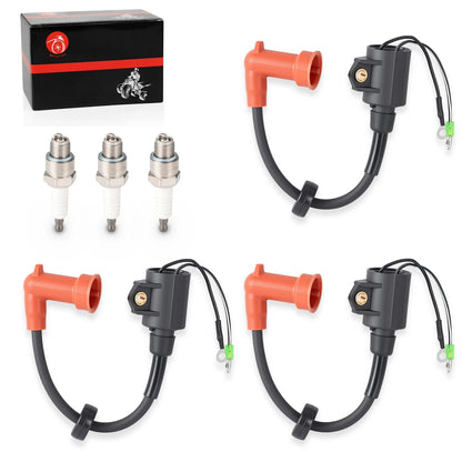 Ignition Coil Spark Plug for Yamaha 9.9-250HP, 2-Stroke/4-Stroke Models