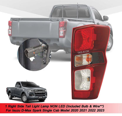 RH Tail Light Lamp w/ Bulb for Isuzu Dmax (2020-2023)