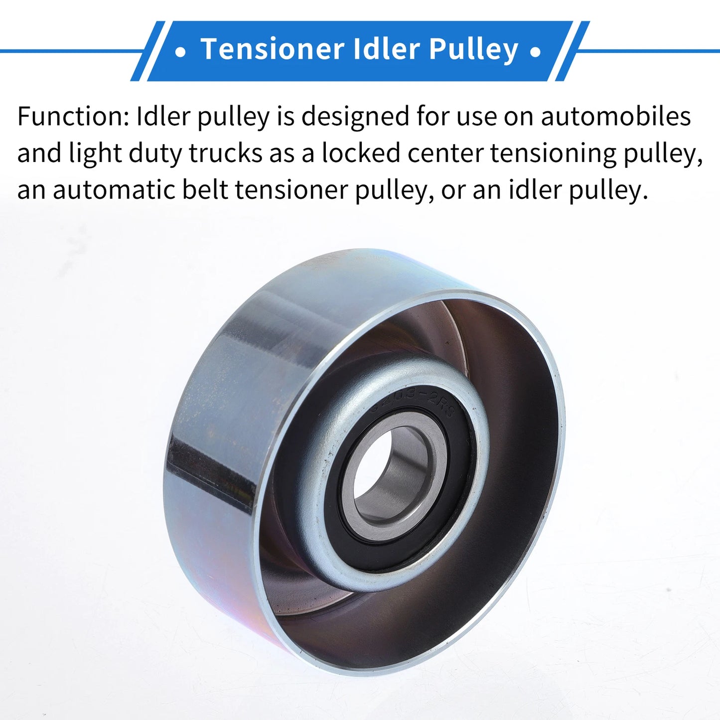 Drive Belt Idler Pulley for Honda Fit (2009-2013) 1 x OEM Replacement Part