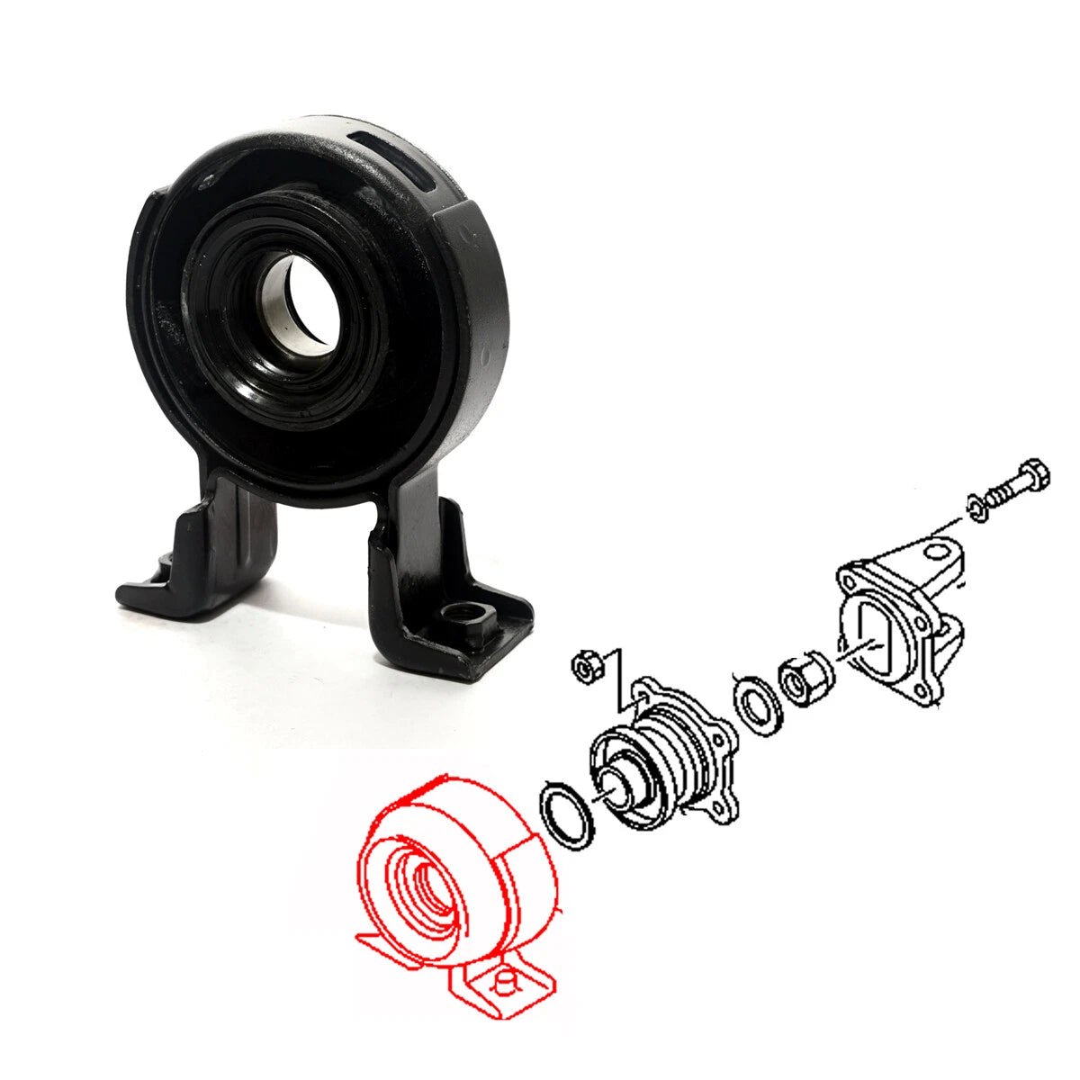 Center Support Bearing for Isuzu Faster 1988-1998