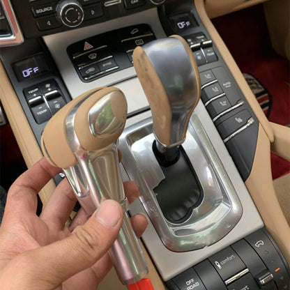 Gear Shift Lever Kit for Porsche Cayenne 958 2011-2017 Leather Beige
