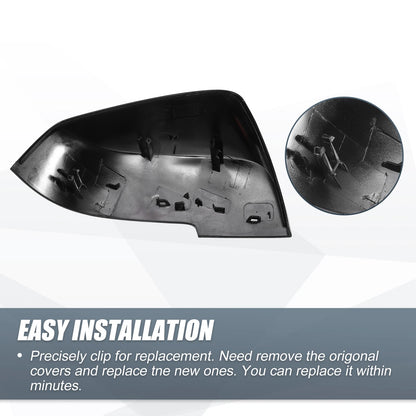 Rearview Mirror Cover Caps Gloss Black for BMW 328i 125i 330i 320i 220i