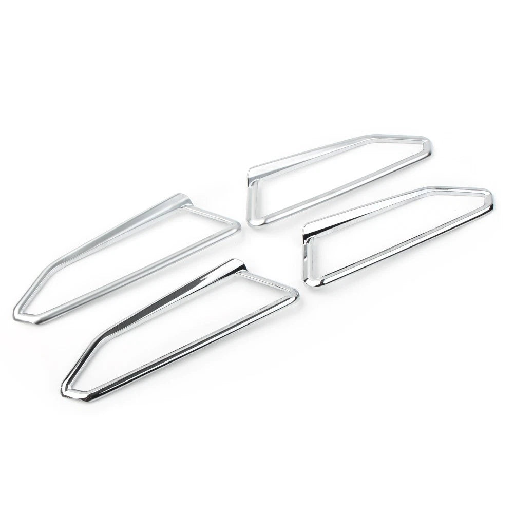 Chrome Front Fog Light Eyebrow Trim Accents for Honda Goldwing GL1800 (2018-2023)