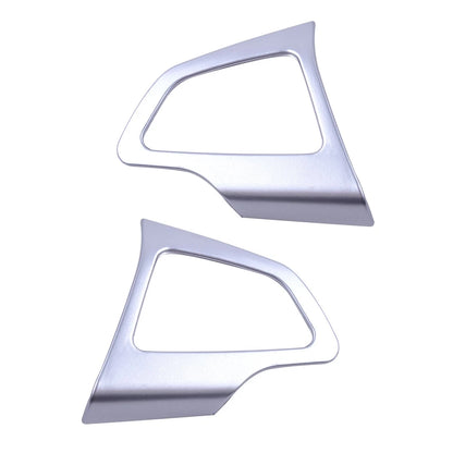 3 x Silver Chrome Steering Wheel Trim for Ford Focus (2015-2017)
