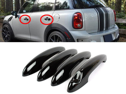 Gloss Black Door Handle Covers for Mini Cooper Countryman (2010-2016)