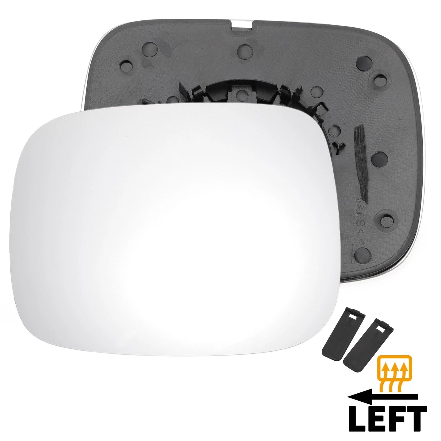 Left Side Heated White Mirror Glass for Volvo XC70 XC90 (2007-2014)