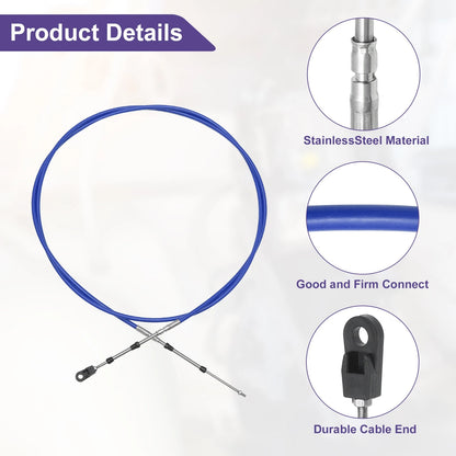 Throttle Shift Control Cable / 300cm 10FT / Blue for Universal Marine Boat
