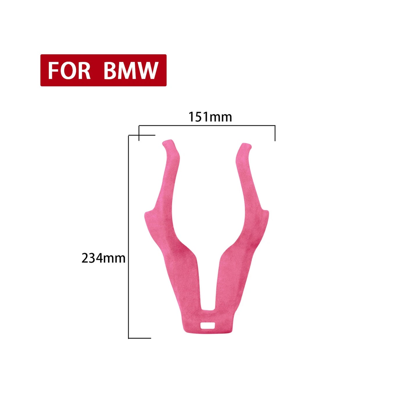 1x Pink Leather Steering Wheel Cover Trim for BMW F20 F22 F30 F32 F10 F15 (2011-2020)
