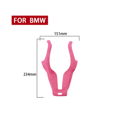1x Pink Leather Steering Wheel Cover Trim for BMW F20 F22 F30 F32 F10 F15 (2011-2020)
