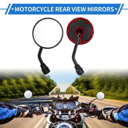 Round Handlebar Rear View Mirrors for M10
