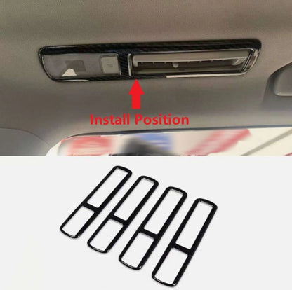 ABS Black Seat Air Vent Outlet Cover Trim for Toyota Grand Highlander (2024-2025)