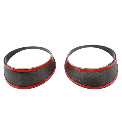 Carbon Fiber Headlight Bezels Cover Trim for Jeep Wrangler JL (2018-2019)