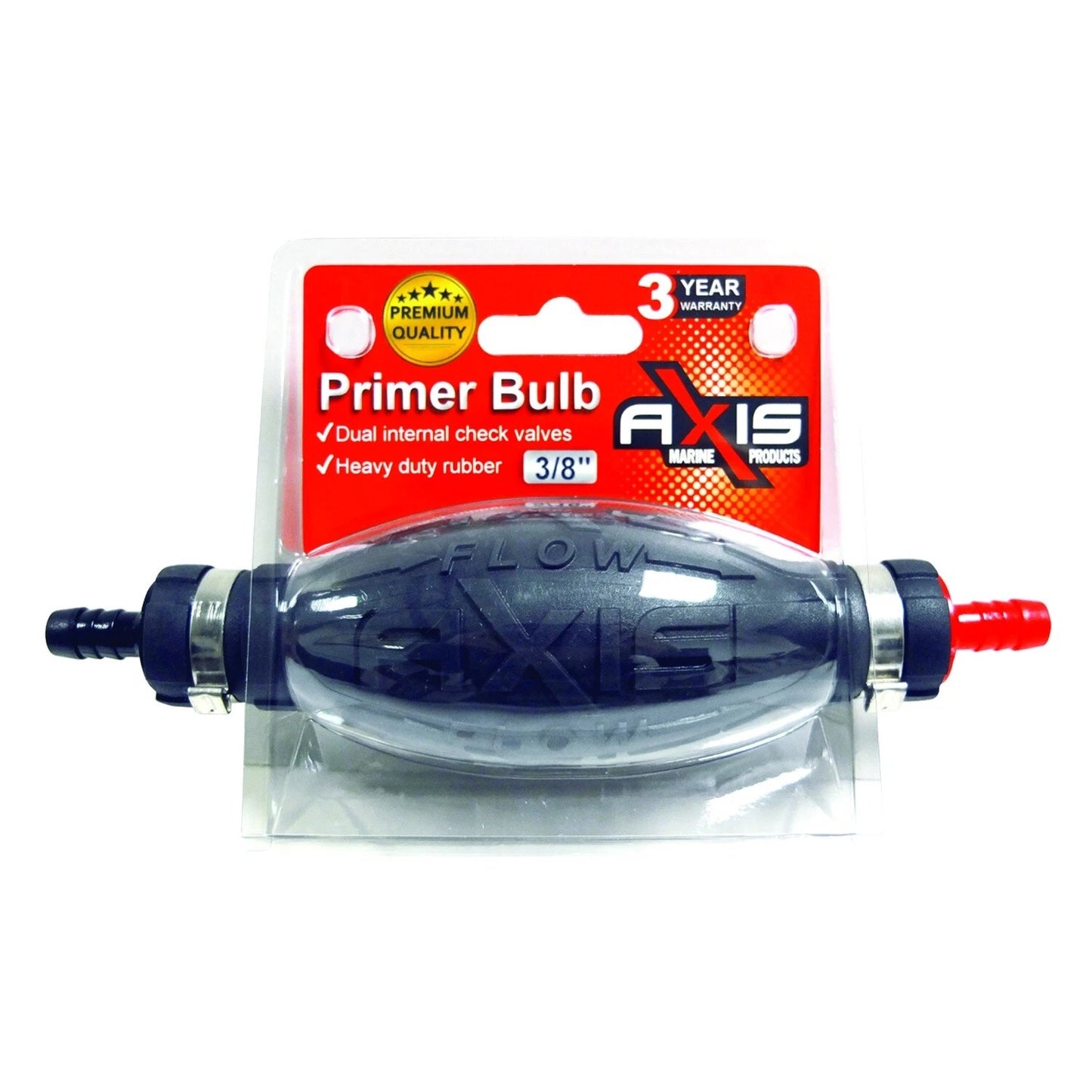 Boat Fuel Tank Primer Bulb for Axis - High Flow, 10mm Hose Compatibility