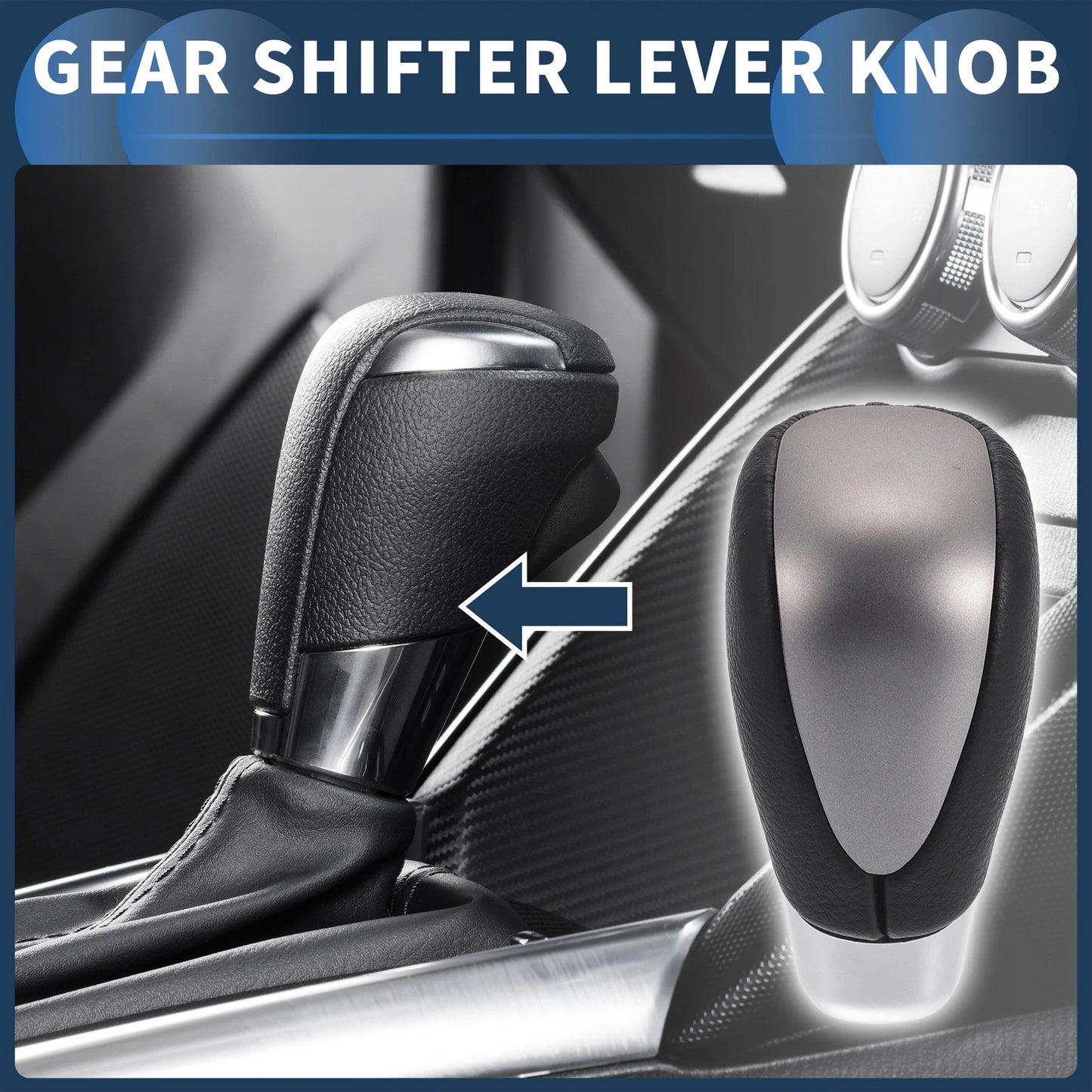 Faux Leather Gear Shifter Knob for Toyota Alphard 200 Series (2002-2018)