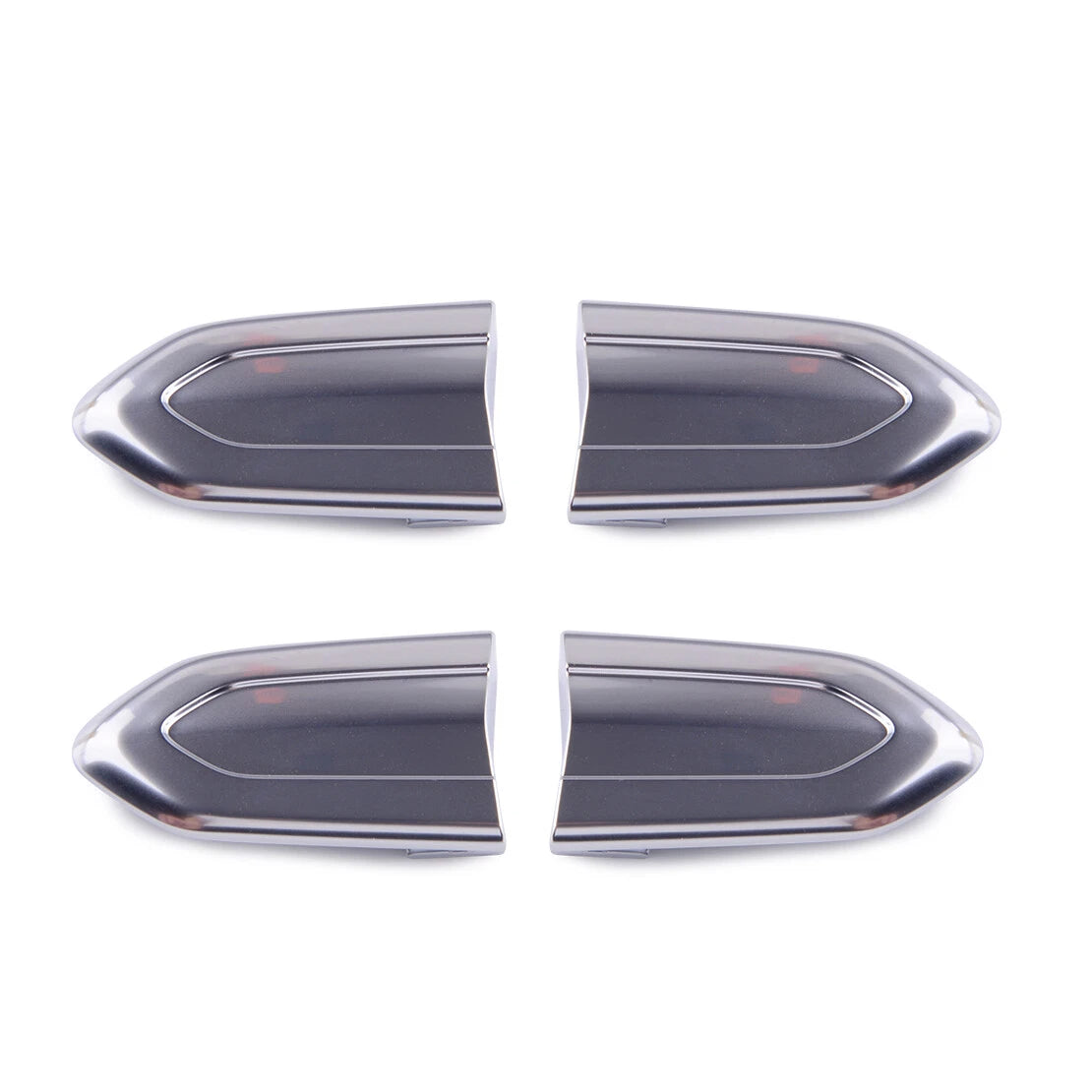 4x Door Lock Cylinder Chrome Cover Trim for Cadillac ATS XTS XT5 CT6 (2013-2020)