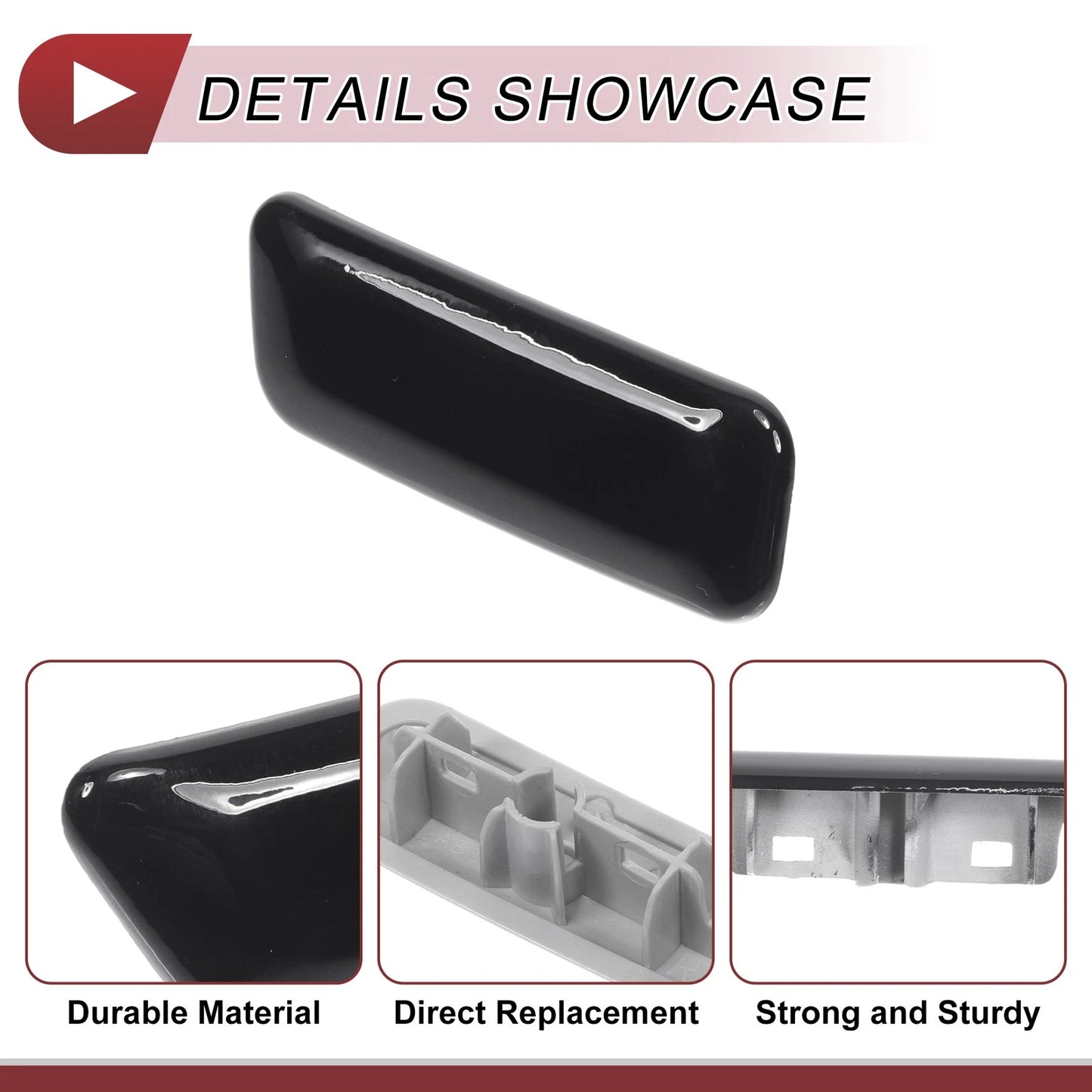 Front Right Washer Nozzle Cover for Lexus GX460 (2010-2013) Black