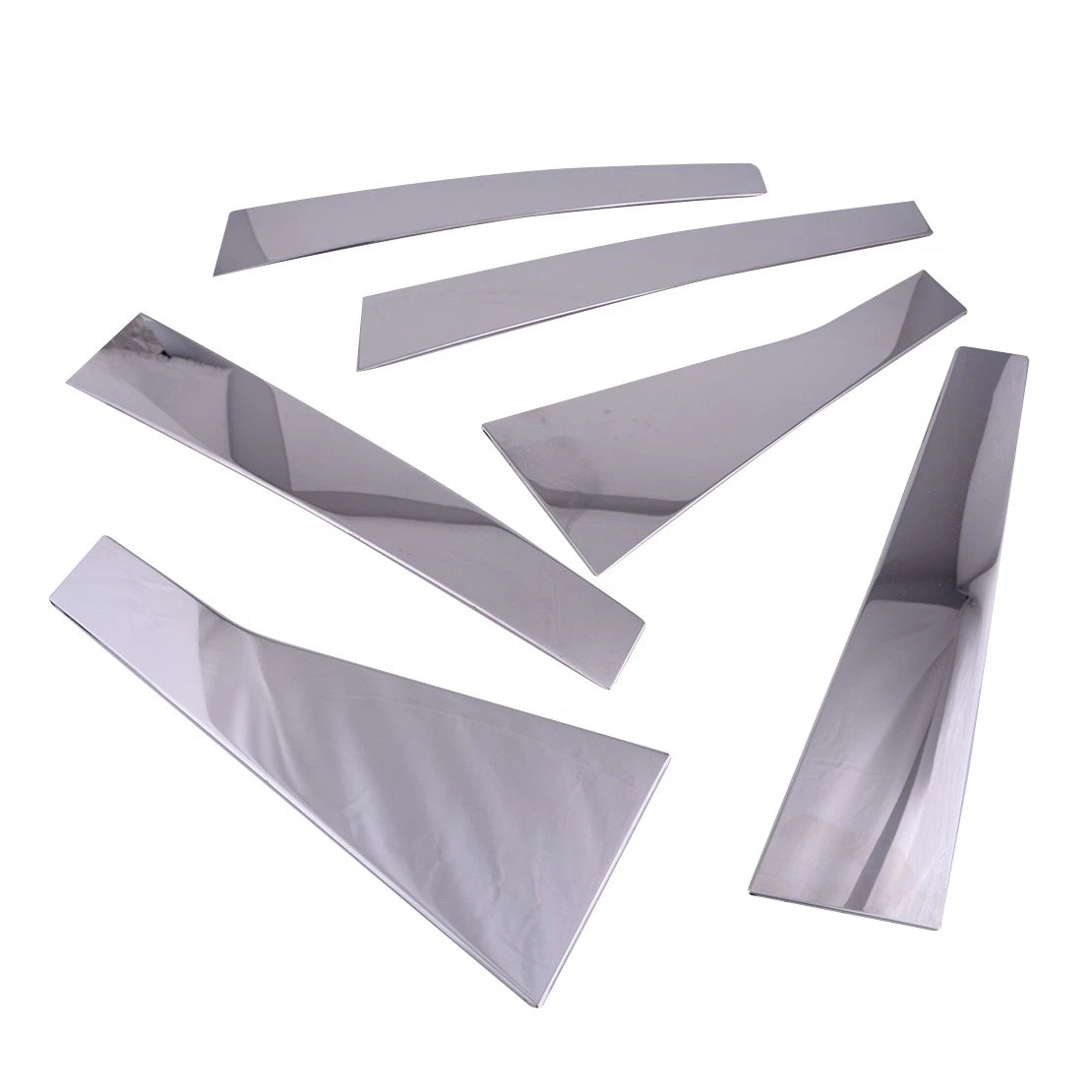 Chrome Door Window Pillar Trim Covers for Jeep Cherokee (2014-2018)