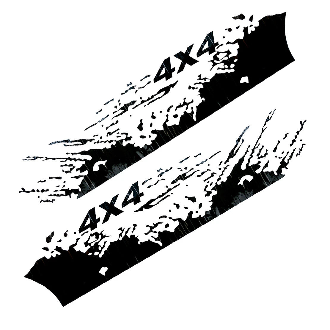 Black Car Side Body Splash Graphic Stickers for 4X4 Truck Off Road