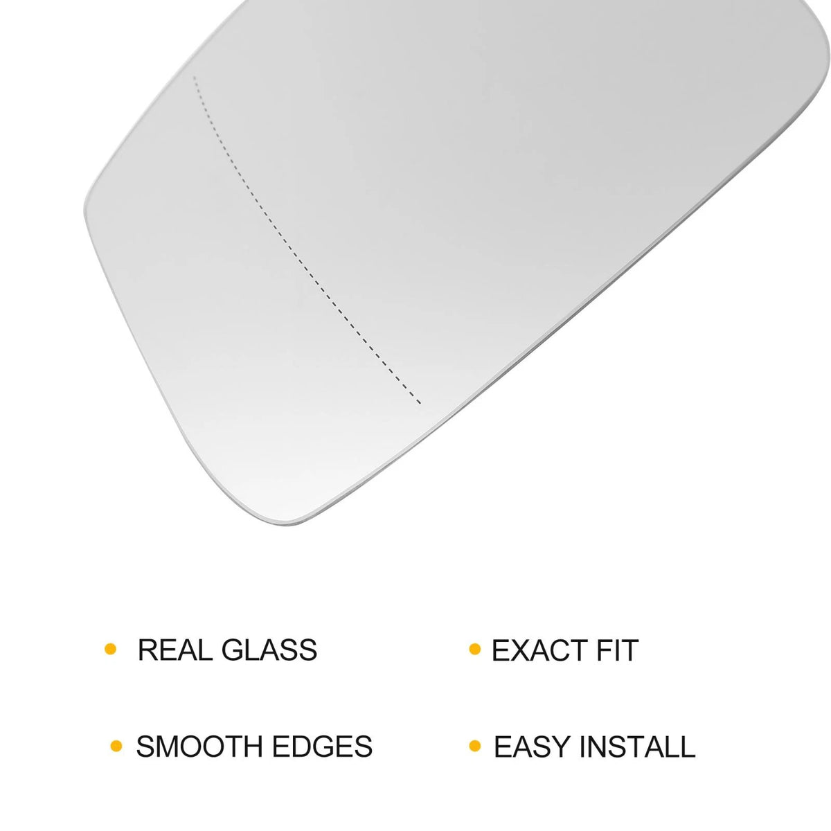 Heated Left Side Mirror Glass with Backing for BMW F10 528i 550i (2009-2017)