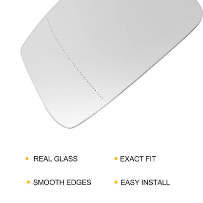Heated Left Side Mirror Glass with Backing for BMW F10 528i 550i (2009-2017)