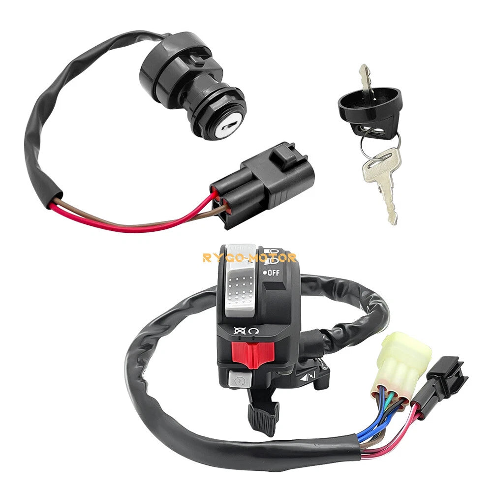 Start Stop Switch Headlight & Ignition Key Switch for Yamaha YFM400 Big Bear