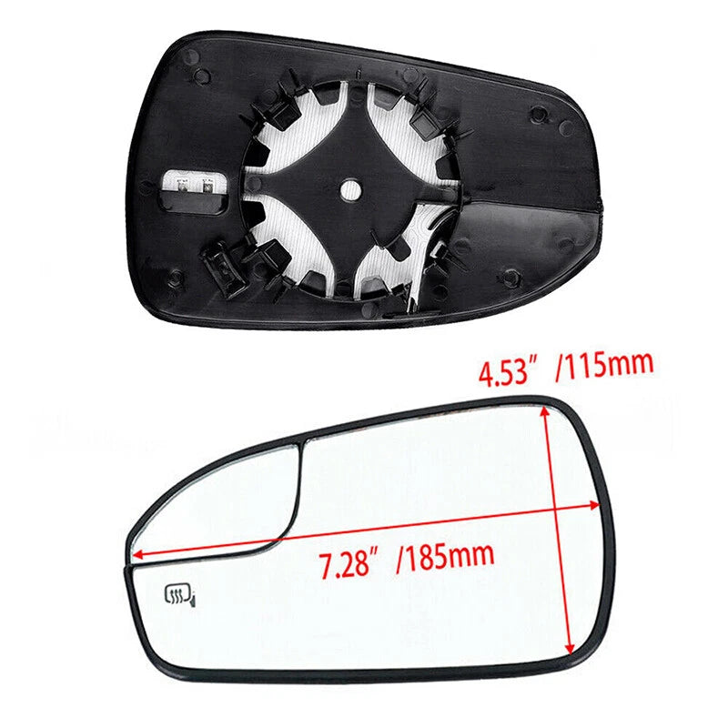 Heated Left & Right Side View Mirror Glass Assembly for Ford Fusion (2013-2020)