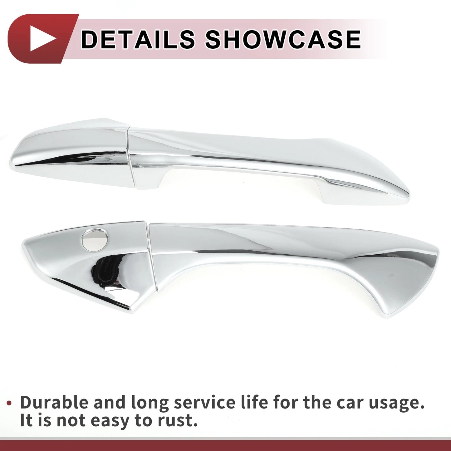 Car Door Handle Covers  for Honda Accord (2008-2012) Silver Tone ABS
