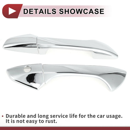Car Door Handle Covers  for Honda Accord (2008-2012) Silver Tone ABS