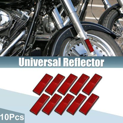 Spoke Reflective Red / 10 Pcs / Self Adhesive for Motorcycle Bicycle