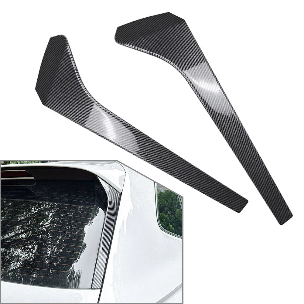 2 x Rear Window Spoiler Side Wing Covers for VW Tiguan MK2 R Line (2017-2023)