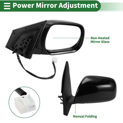 Right Side Door Mirror for Toyota RAV4 (2009–2012)