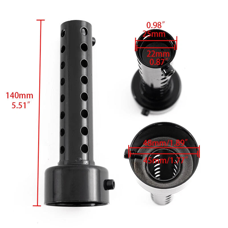 48mm Black Universal Motorcycle Exhaust Can Silencer Muffler for Motorcycles