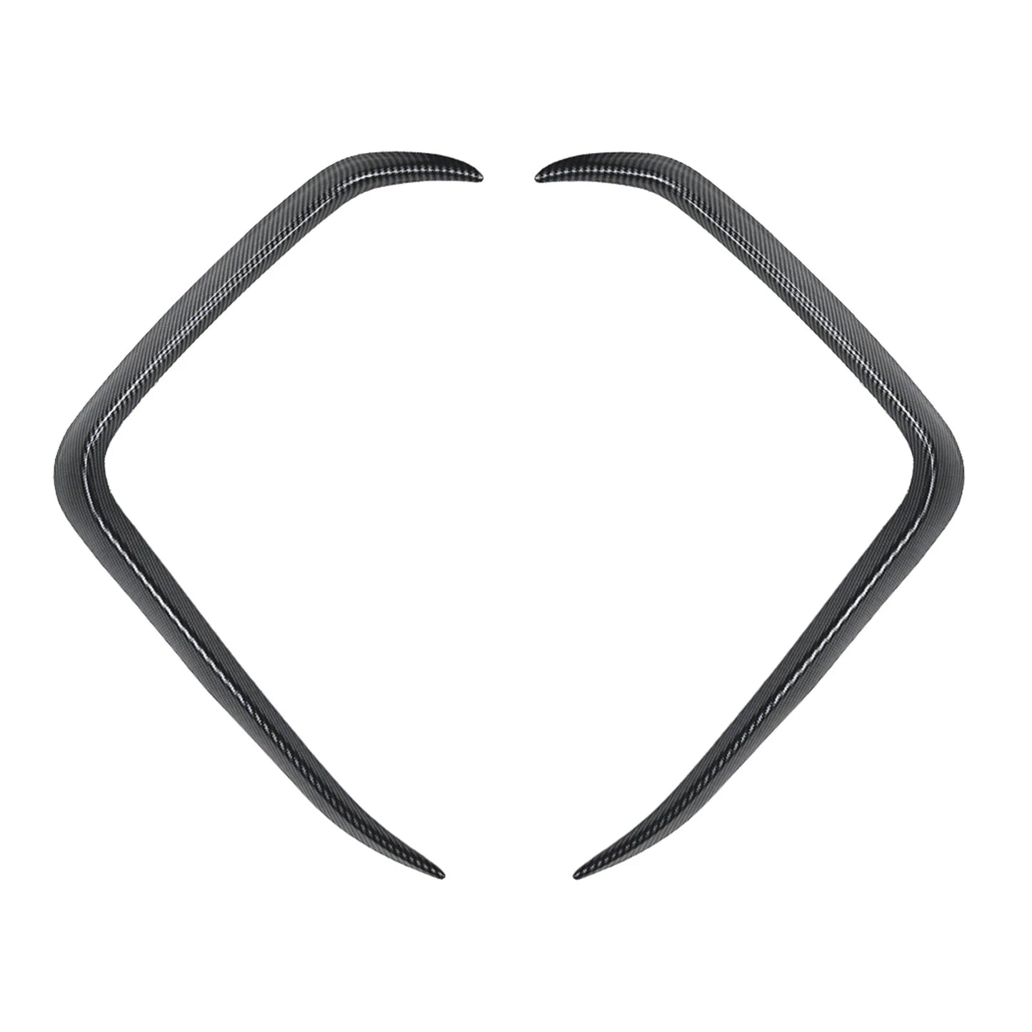 2 x Carbon Style Front Bumper Side Air Vent Trims for BMW X6 (2019-2022)