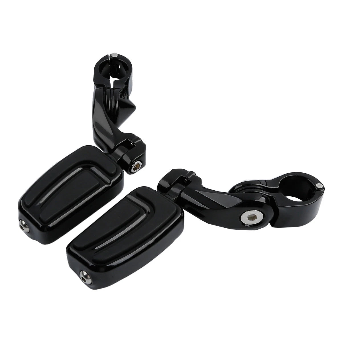 1.25" 32mm Highway Short Angled Mount Foot Pegs for Harley Softail Deluxe