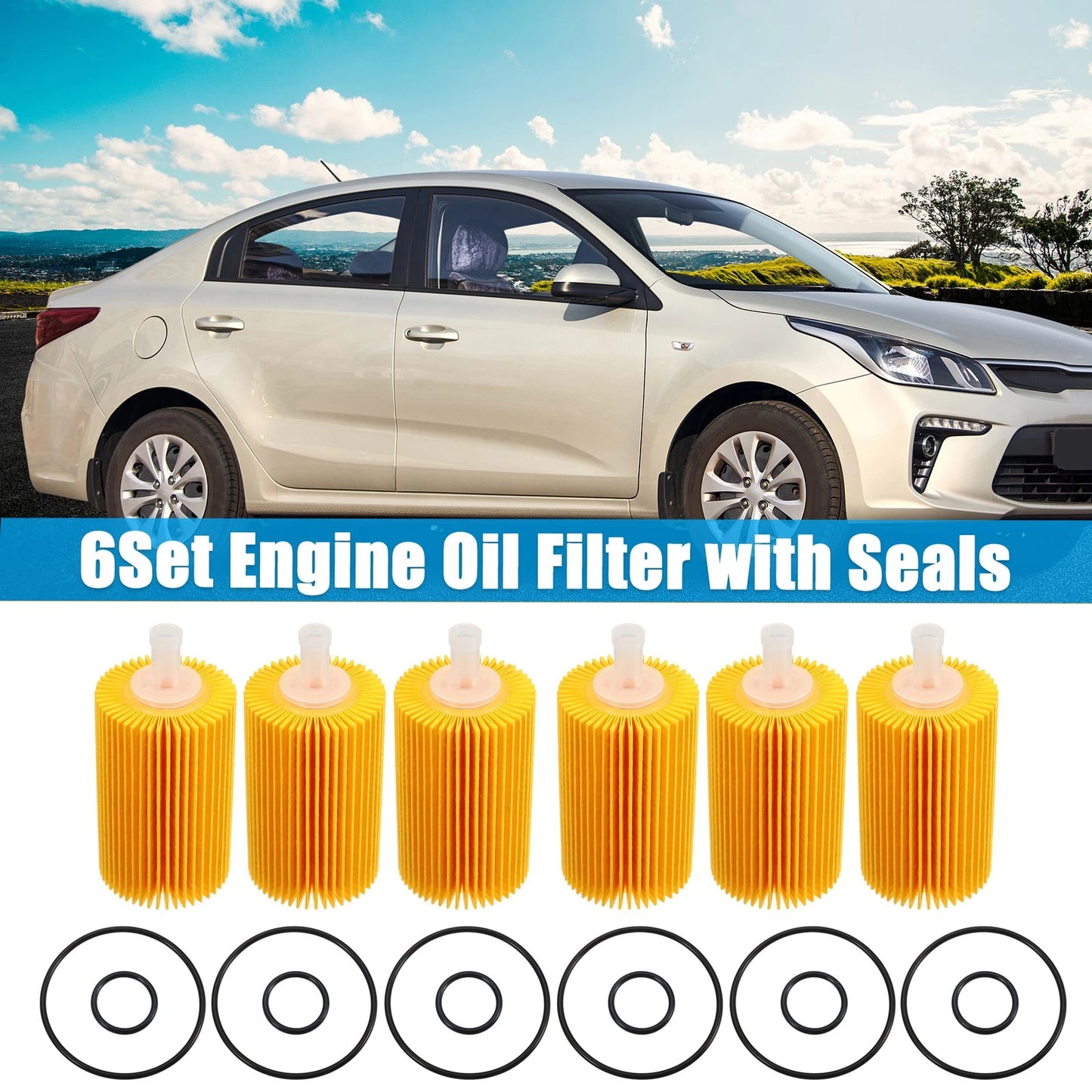 Engine Oil Filter / 6 x / Engine Oil Filter for Toyota Tundra