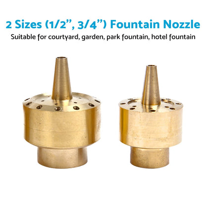 Brass Column Fireworks Water Fountain Nozzle for Pond Sprinkler Shower Head