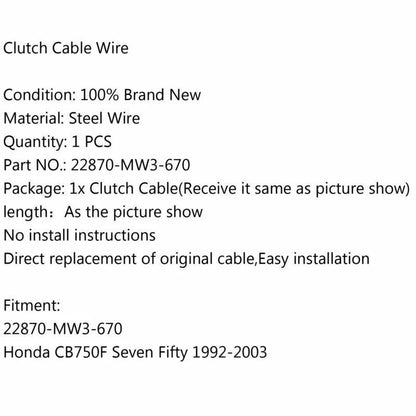 Clutch Cable for Honda CB750F Seven Fifty (1992-2003)