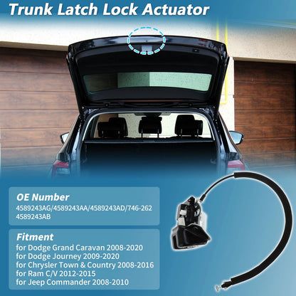 Trunk Latch Actuator for Dodge Grand Caravan Journey Ram C/V