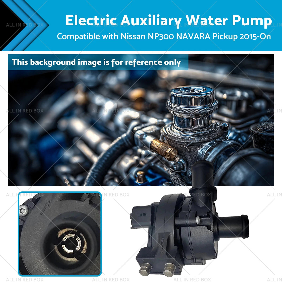 Electric Auxiliary Water Pump for Nissan NP300 NAVARA (2015-2023)