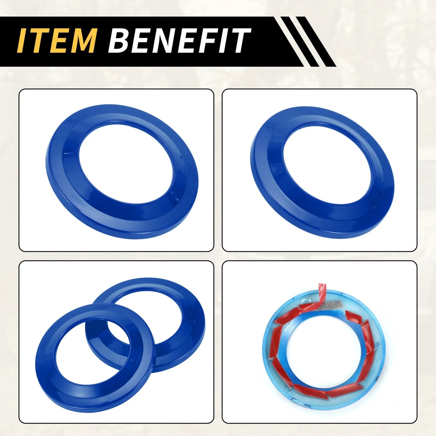 A Pillar Speaker Ring Cover Trim for Jeep Wrangler JK (2007-2014) Blue