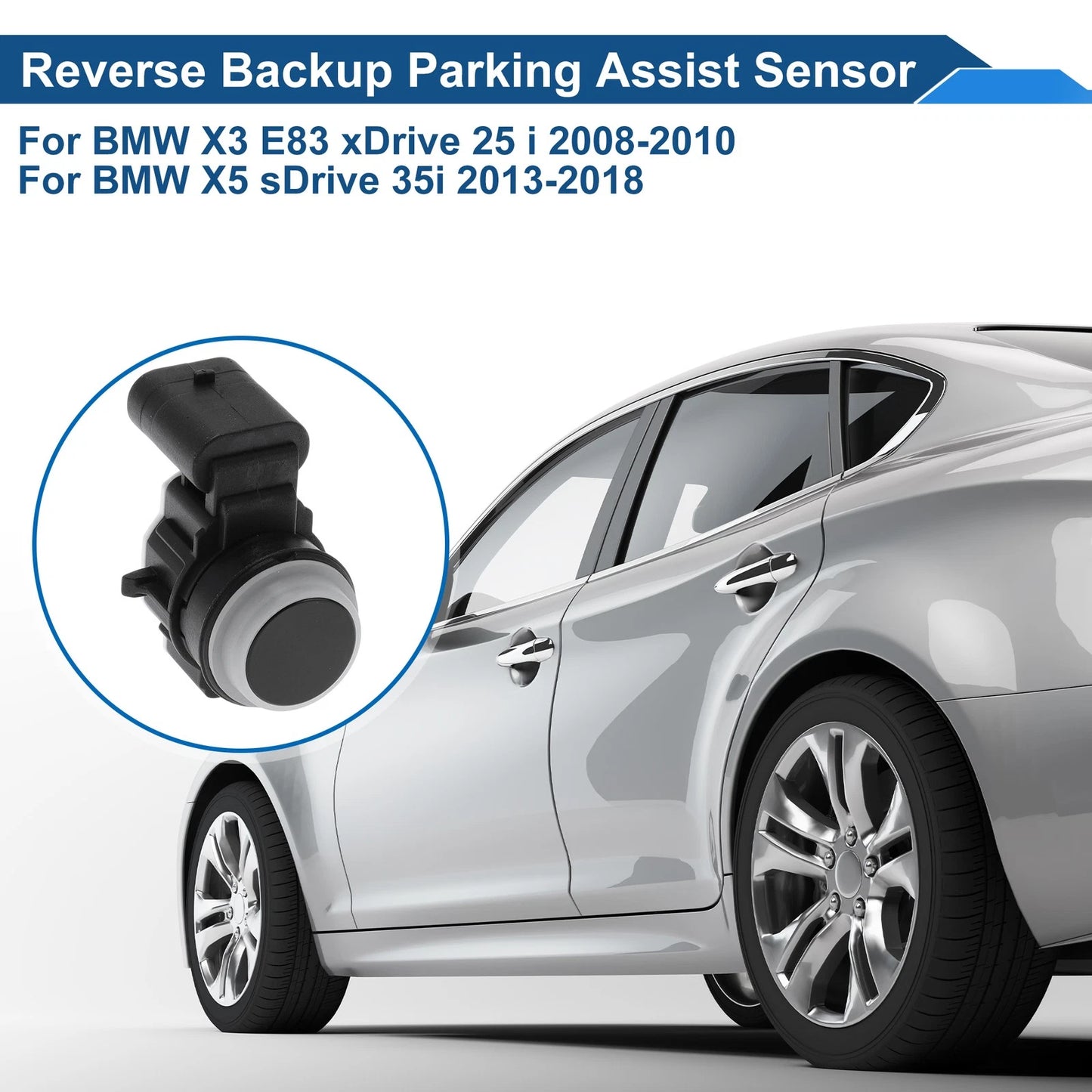 Reverse Backup Parking Sensor for BMW X3 E83 xDrive (2008-2010) Black