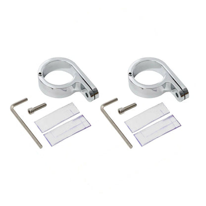 1 1/4" Chrome Universal Handlebar Mounts for Harley