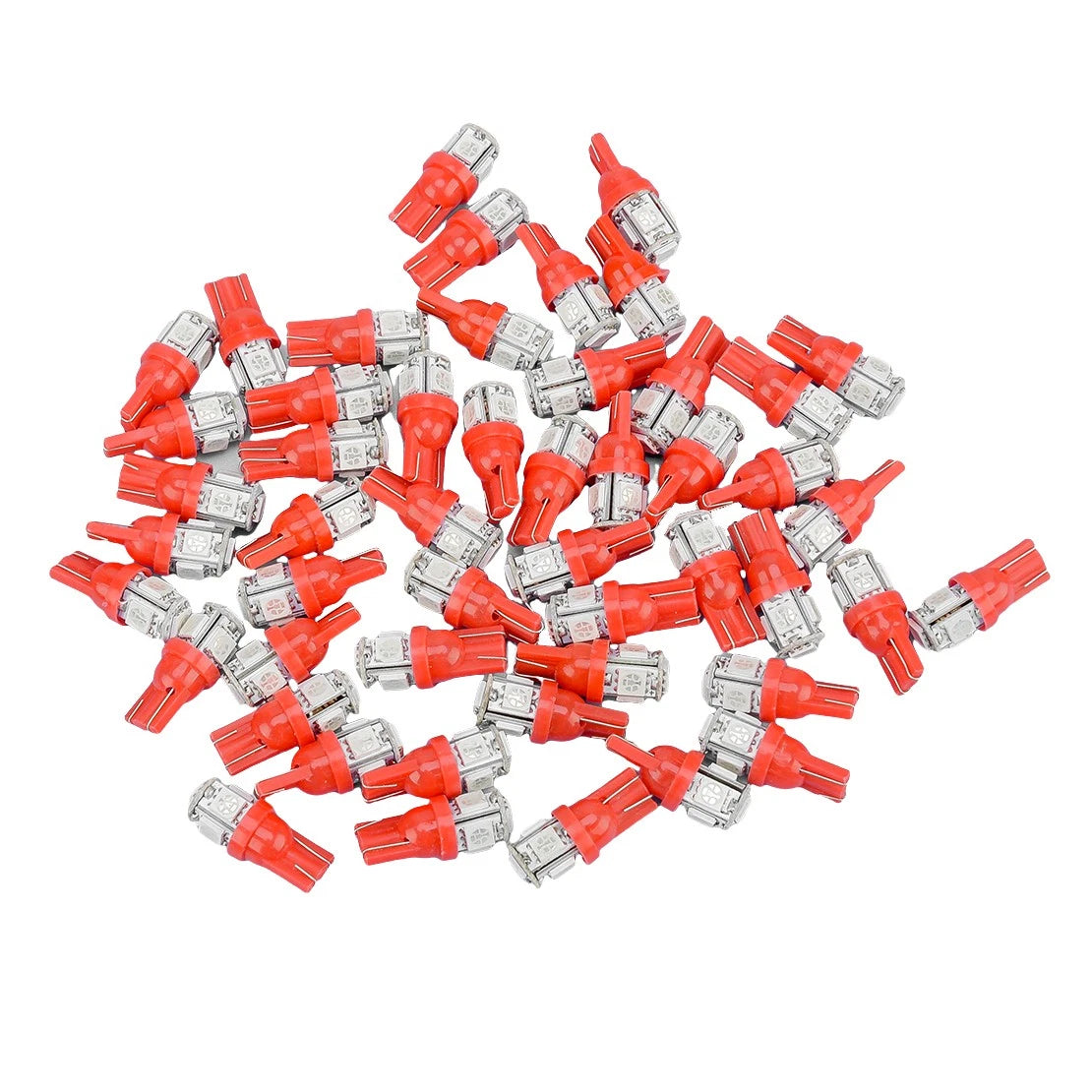 100pcs T10 Super Red LED Bulbs License Plate Light for Car (Various Years)