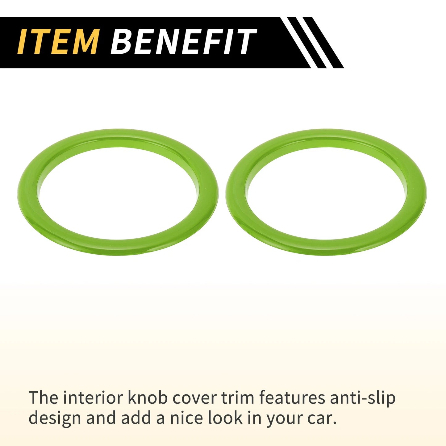 AC Vent Dashboard Decoration Rings for Toyota Tundra (2014-2021) - 4 Pcs Green