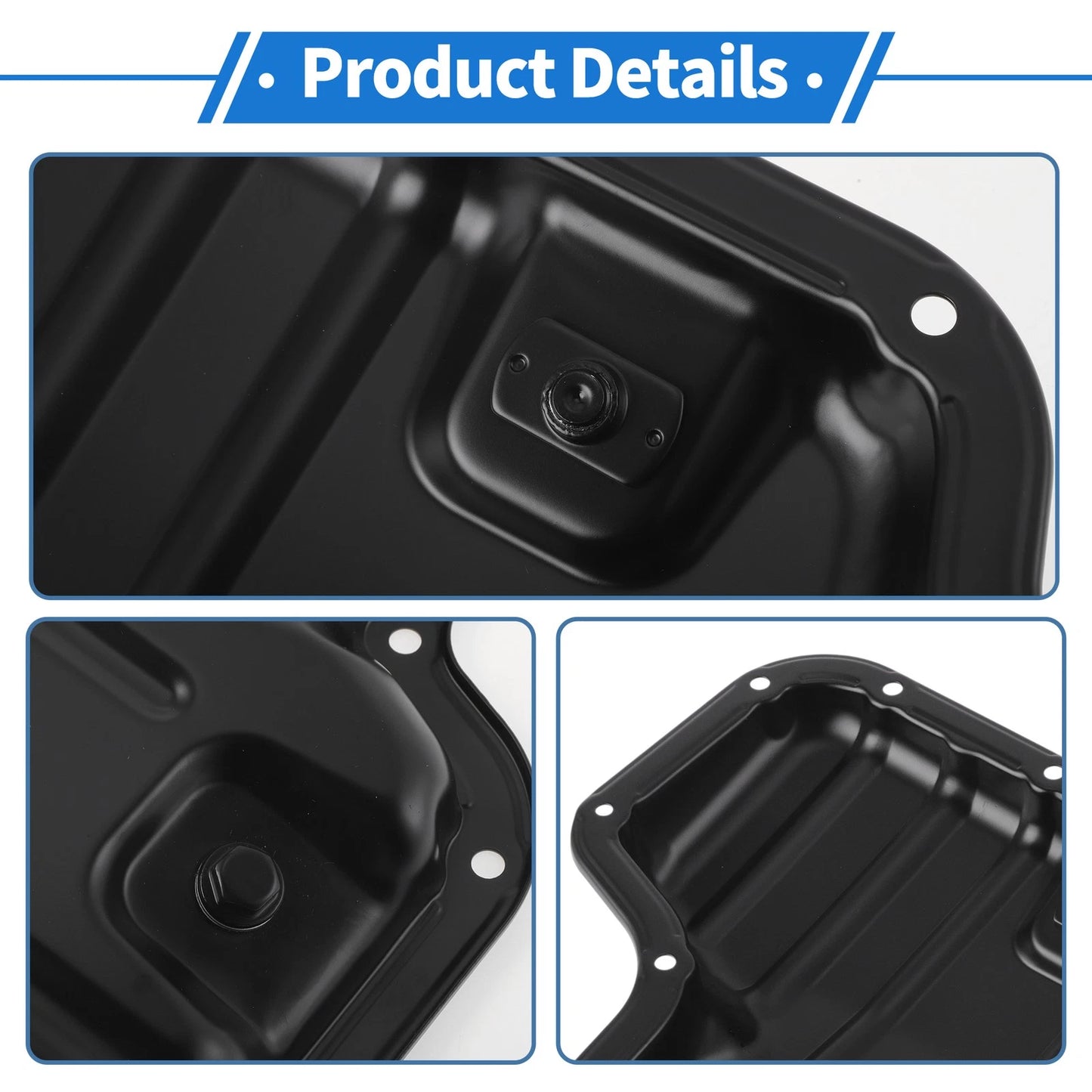 Engine Oil Pan for Toyota RAV4 2019-2023 Aluminum Alloy Black