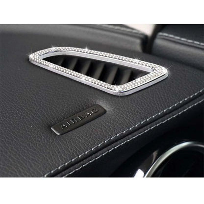 Crystal Air Condition Vent Outlet Cover Trim Border For Benz C GLC W205 2015+