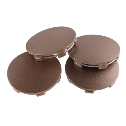 4 x 62mm Bronze Wheel Center Caps for Car (6 Lugs)
