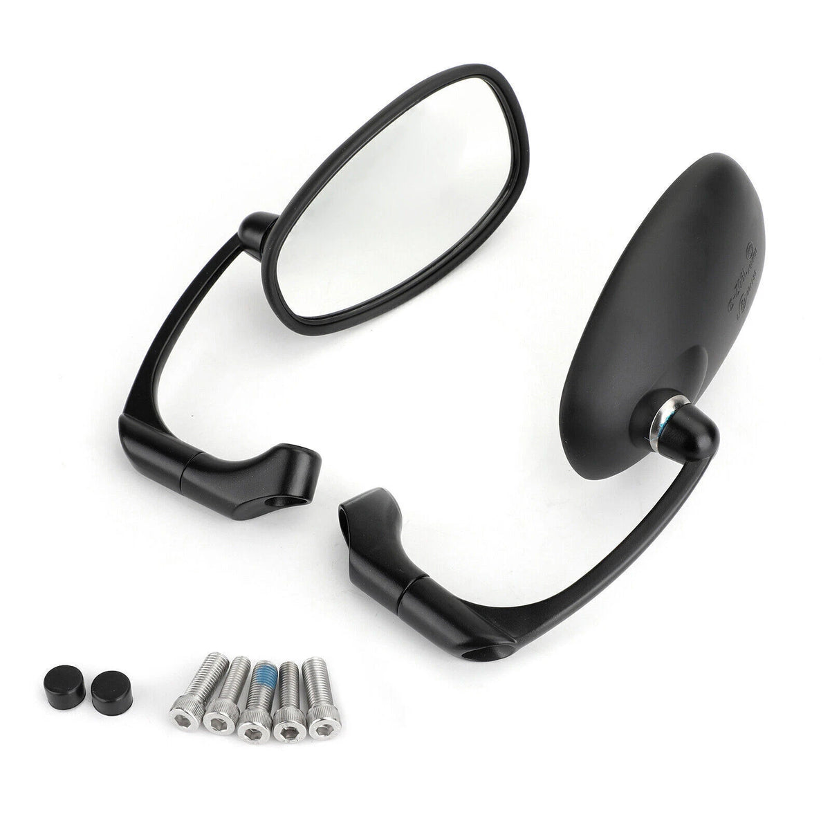 M8 M10 Retro L-Bar Rear View Mirrors for Cafe Racer Bobber (2020-2023)