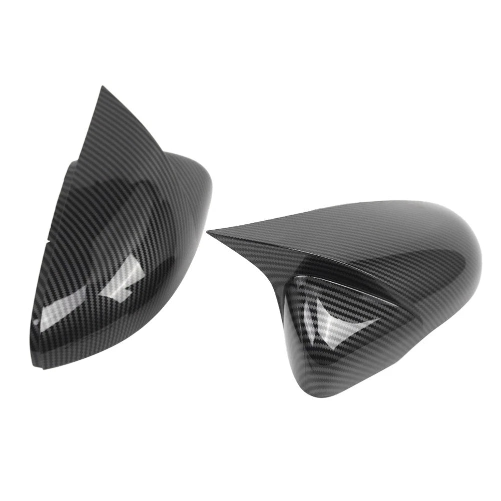 Carbon Fiber Black Side Mirror Cover Caps for VW Golf MK6 (2009-2013)
