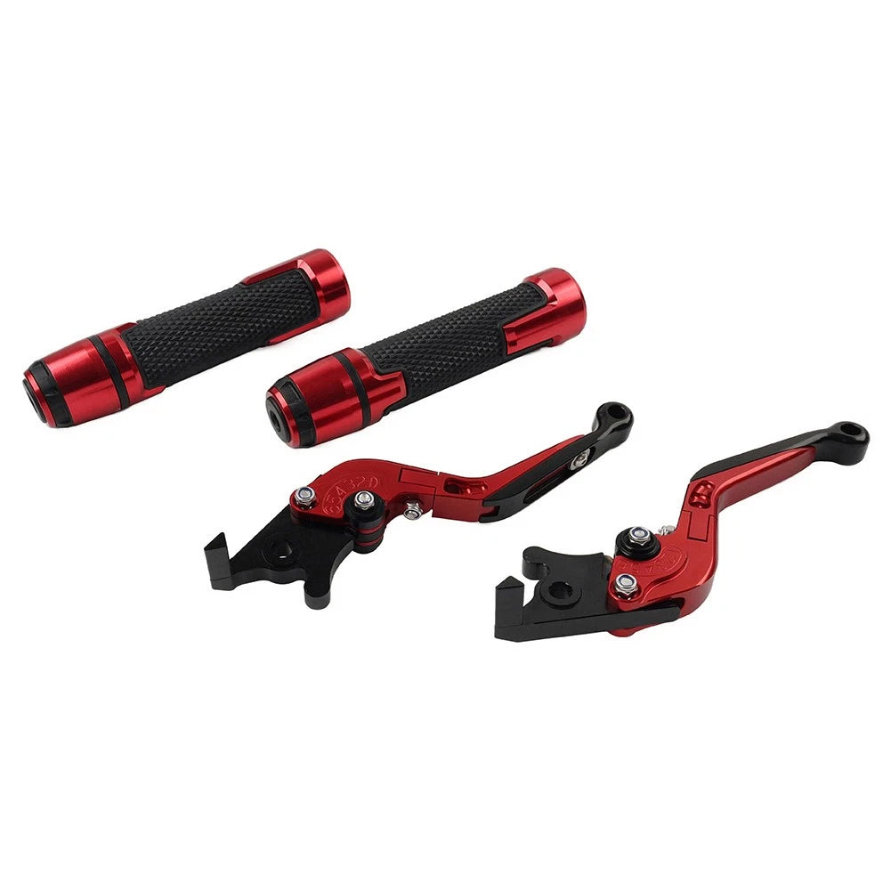 Folding Extendable Brake Clutch Lever Grip Set for Honda Forza 300 (2018-2023)